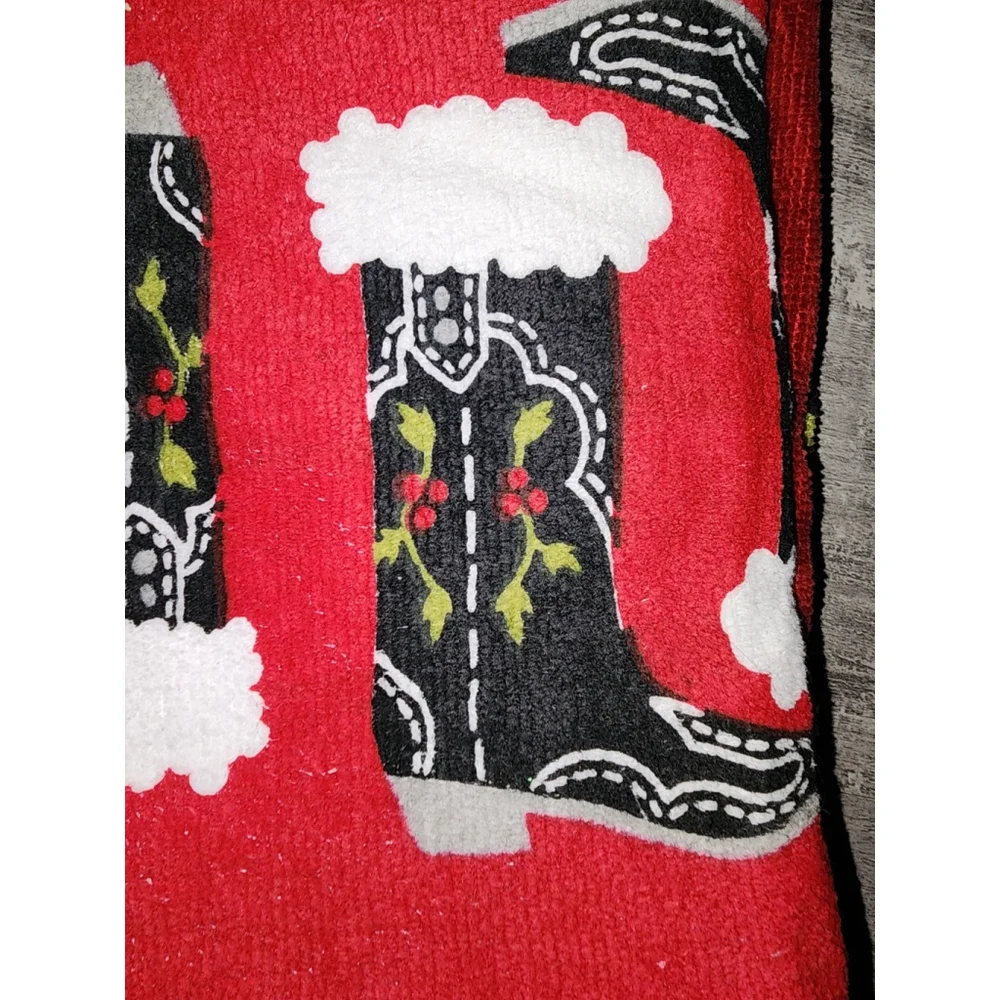 NWT St Nicholas Square Merry “Happy Holidays Ya’ll” Holiday Kitchen Towel 2 Set